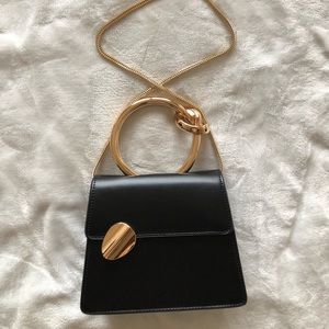 Black and Gold Shoulder Bag